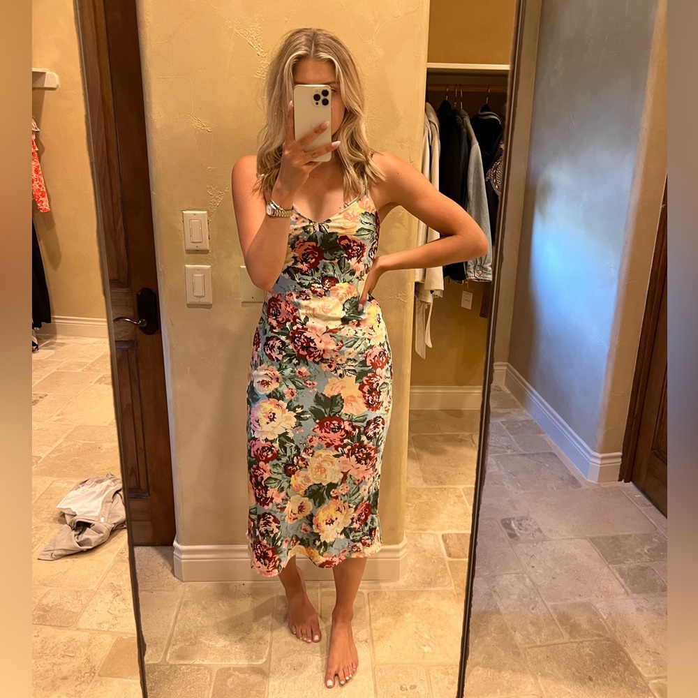 Lost + Wander Emerald Eyes Midi dress